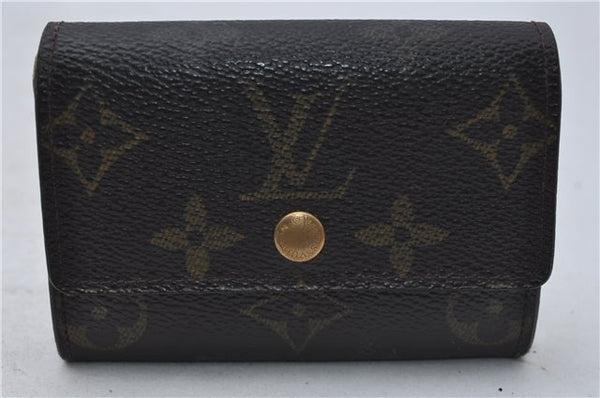 Authentic Louis Vuitton Monogram Porte Monnaie Plat Coin Case M61930 LV 5578D