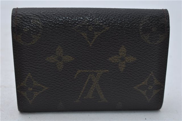 Authentic Louis Vuitton Monogram Porte Monnaie Plat Coin Case M61930 LV 5578D