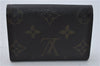 Authentic Louis Vuitton Monogram Porte Monnaie Plat Coin Case M61930 LV 5578D