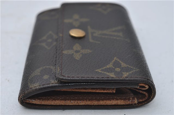 Authentic Louis Vuitton Monogram Porte Monnaie Plat Coin Case M61930 LV 5578D
