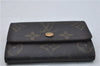 Authentic Louis Vuitton Monogram Porte Monnaie Plat Coin Case M61930 LV 5578D