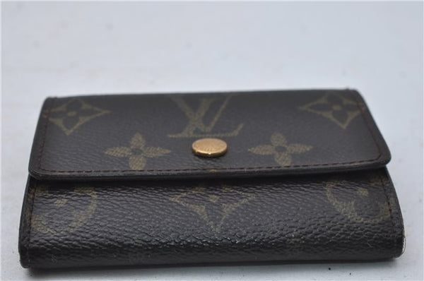 Authentic Louis Vuitton Monogram Porte Monnaie Plat Coin Case M61930 LV 5578D
