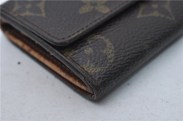 Authentic Louis Vuitton Monogram Porte Monnaie Plat Coin Case M61930 LV 5578D