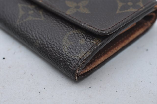 Authentic Louis Vuitton Monogram Porte Monnaie Plat Coin Case M61930 LV 5578D