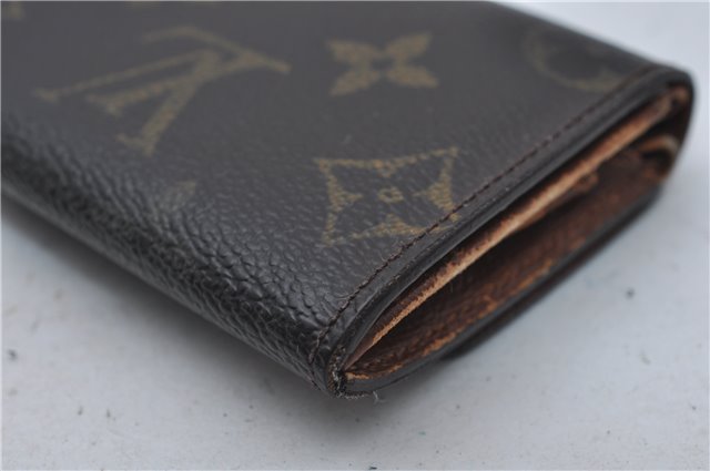 Authentic Louis Vuitton Monogram Porte Monnaie Plat Coin Case M61930 LV 5578D