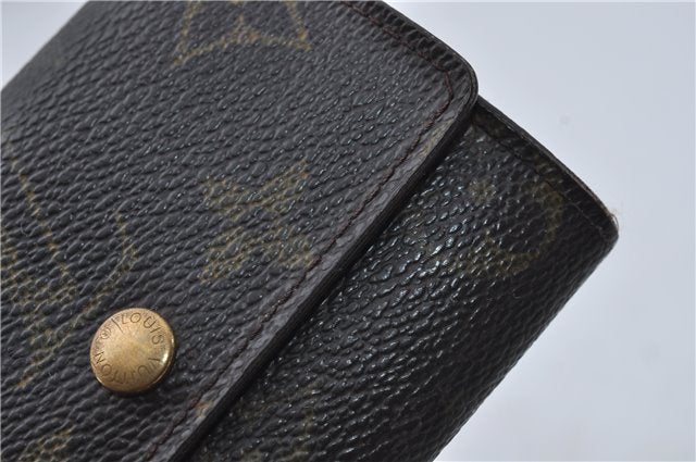 Authentic Louis Vuitton Monogram Porte Monnaie Plat Coin Case M61930 LV 5578D