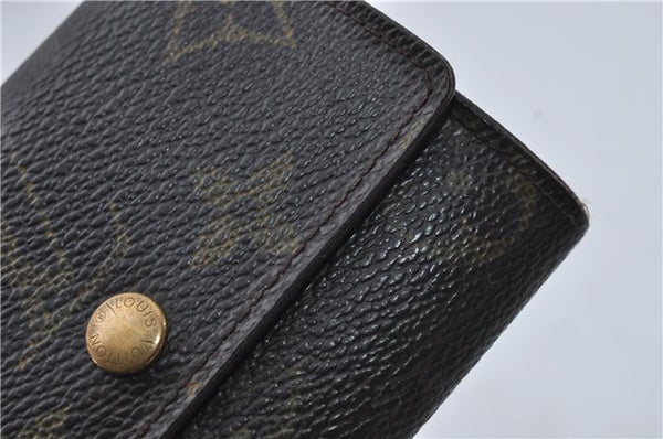 Authentic Louis Vuitton Monogram Porte Monnaie Plat Coin Case M61930 LV 5578D