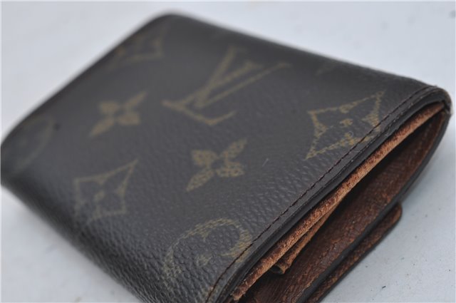 Authentic Louis Vuitton Monogram Porte Monnaie Plat Coin Case M61930 LV 5578D