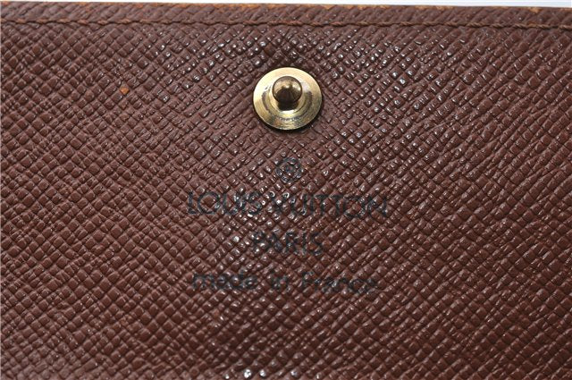 Authentic Louis Vuitton Monogram Porte Monnaie Plat Coin Case M61930 LV 5578D