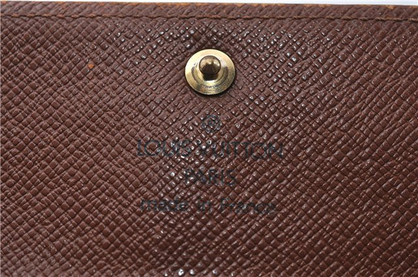 Authentic Louis Vuitton Monogram Porte Monnaie Plat Coin Case M61930 LV 5578D