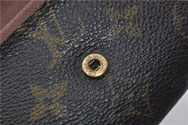 Authentic Louis Vuitton Monogram Porte Monnaie Plat Coin Case M61930 LV 5578D