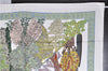 Authentic HERMES Carre 90 Scarf "Les legendes de l'Arbre" Silk White Box 5578F