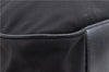 Authentic GUCCI Bamboo Shoulder Bag Purse Nylon Leather Black 5579C