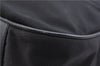 Authentic GUCCI Bamboo Shoulder Bag Purse Nylon Leather Black 5579C