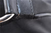 Authentic GUCCI Bamboo Shoulder Bag Purse Nylon Leather Black 5579C