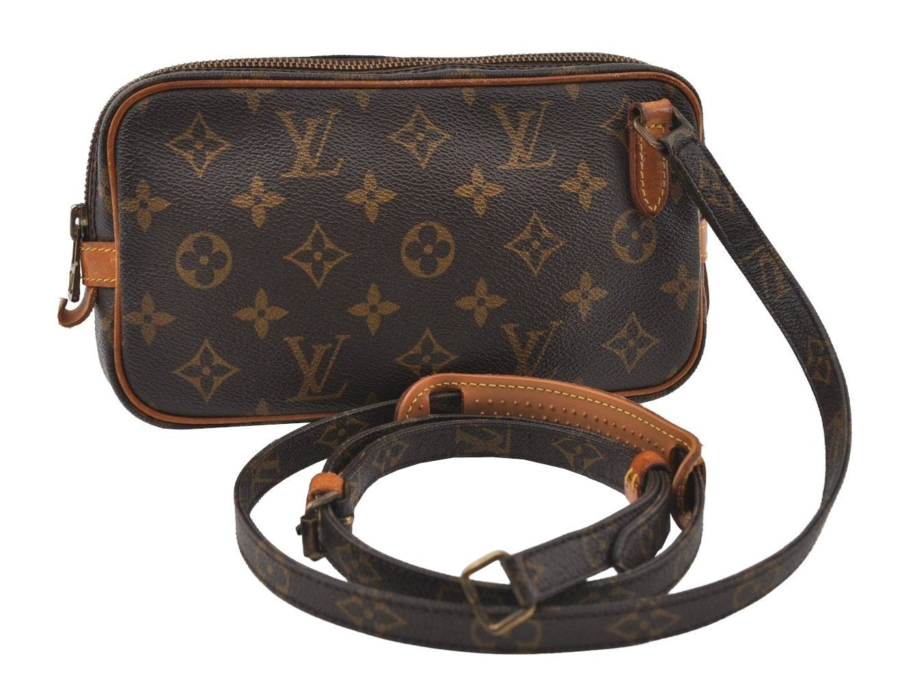 Auth Louis Vuitton Monogram Marly Bandouliere Shoulder Bag M51828 LV Junk 5579I
