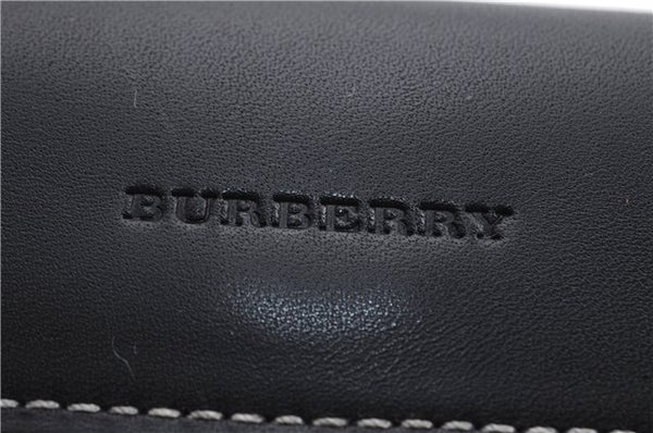 Authentic BURBERRY Nova Check Clutch Hand Bag Purse Wool Leather Beige 5581E