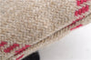 Authentic BURBERRY Nova Check Clutch Hand Bag Purse Wool Leather Beige 5581E
