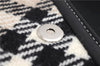 Authentic BURBERRY Nova Check Clutch Hand Bag Purse Wool Leather Beige 5581E