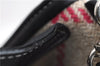 Authentic BURBERRY Nova Check Clutch Hand Bag Purse Wool Leather Beige 5581E