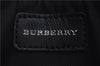 Authentic BURBERRY Nova Check Clutch Hand Bag Purse Wool Leather Beige 5581E