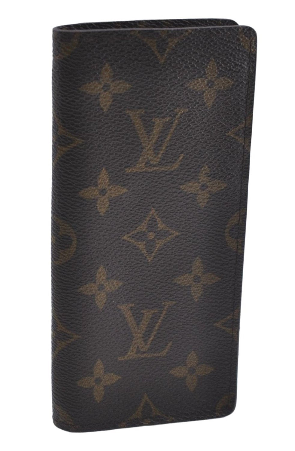 Authentic Louis Vuitton Monogram Etui Lunette Glasses Case M62962 LV 5584D