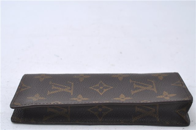 Authentic Louis Vuitton Monogram Etui Lunette Glasses Case M62962 LV 5584D