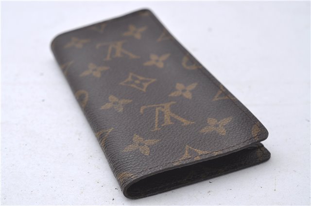 Authentic Louis Vuitton Monogram Etui Lunette Glasses Case M62962 LV 5584D