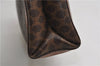 Authentic CELINE Macadam Blason Pattern Clutch Hand Bag PVC Leather Brown 5584E