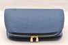 Authentic Louis Vuitton Epi Dauphine GM Cosmetic Pouch Blue M48435 LV 5584I