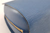 Authentic Louis Vuitton Epi Dauphine GM Cosmetic Pouch Blue M48435 LV 5584I