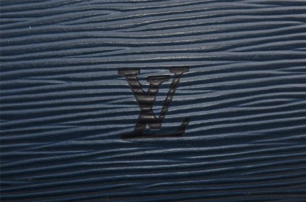 Authentic Louis Vuitton Epi Dauphine GM Cosmetic Pouch Blue M48435 LV 5584I