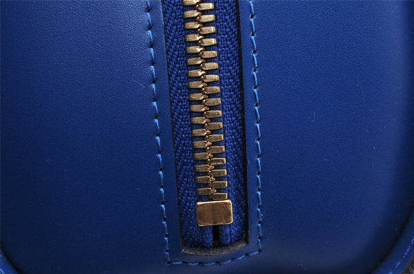 Authentic Louis Vuitton Epi Dauphine GM Cosmetic Pouch Blue M48435 LV 5584I