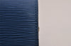 Authentic Louis Vuitton Epi Dauphine GM Cosmetic Pouch Blue M48435 LV 5584I