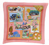 Authentic HERMES Pleats Scarf "Confort en Automobile" Silk Pink Box 5585F