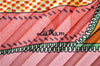 Authentic HERMES Pleats Scarf "Confort en Automobile" Silk Pink Box 5585F