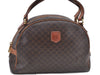 Authentic CELINE C Macadam Blason Pattern Hand Bag PVC Leather Brown 5586A