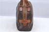 Authentic CELINE C Macadam Blason Pattern Hand Bag PVC Leather Brown 5586A