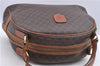 Authentic CELINE C Macadam Blason Pattern Hand Bag PVC Leather Brown 5586A