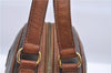 Authentic CELINE C Macadam Blason Pattern Hand Bag PVC Leather Brown 5586A