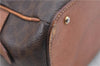 Authentic CELINE C Macadam Blason Pattern Hand Bag PVC Leather Brown 5586A