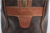 Authentic CELINE C Macadam Blason Pattern Hand Bag PVC Leather Brown 5586A