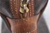 Authentic CELINE C Macadam Blason Pattern Hand Bag PVC Leather Brown 5586A