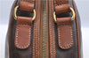 Authentic CELINE C Macadam Blason Pattern Hand Bag PVC Leather Brown 5586A