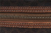Authentic CELINE C Macadam Blason Pattern Hand Bag PVC Leather Brown 5586A