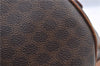 Authentic CELINE C Macadam Blason Pattern Hand Bag PVC Leather Brown 5586A