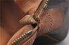 Authentic CELINE C Macadam Blason Pattern Hand Bag PVC Leather Brown 5586A