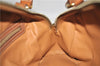 Authentic CELINE C Macadam Blason Pattern Hand Bag PVC Leather Brown 5586A