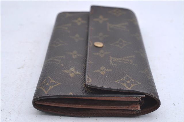 Auth Louis Vuitton Monogram Pochette Porte Monnaie Credit Wallet M61725 LV 5586D