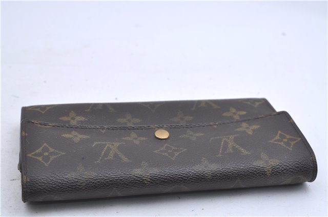 Auth Louis Vuitton Monogram Pochette Porte Monnaie Credit Wallet M61725 LV 5586D